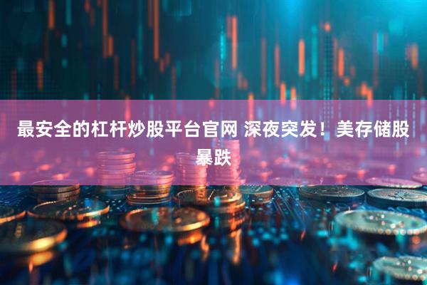 最安全的杠杆炒股平台官网 深夜突发！美存储股暴跌